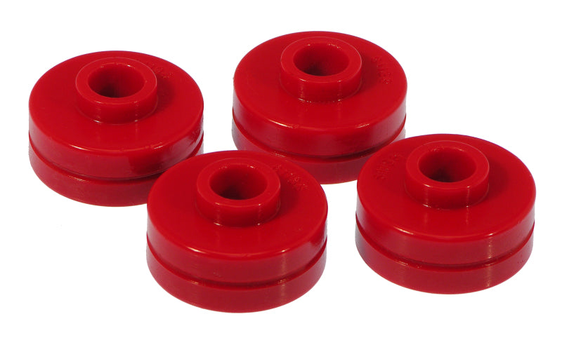 PRO Spring/Shackle Bush- Red - Prothane 97-04 Chevy Corvette Rear Spring Cushions - Red
