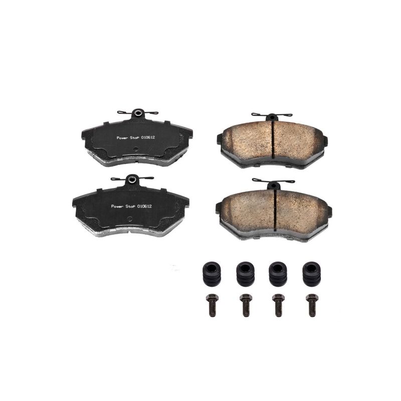 PSB Z17 Evolution Brake Pads - Power Stop 95-02 Volkswagen Cabrio Front Z17 Evolution Ceramic Brake Pads w/Hardware