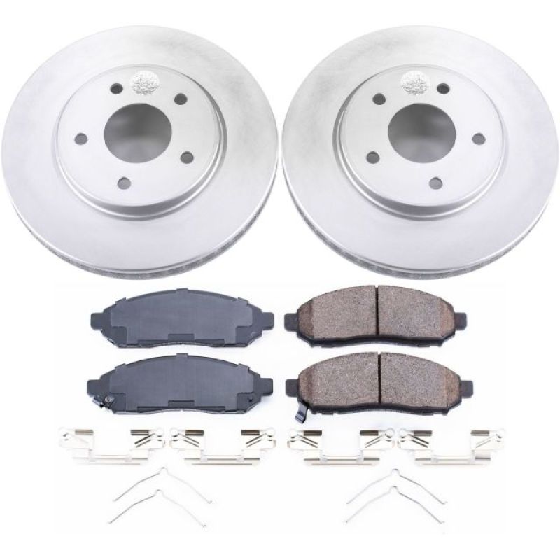 PSB Z17 Evolution Coated Kit - Power Stop 15-17 Chevrolet City Express Front Z17 Evolution Geomet Coated Brake Kit
