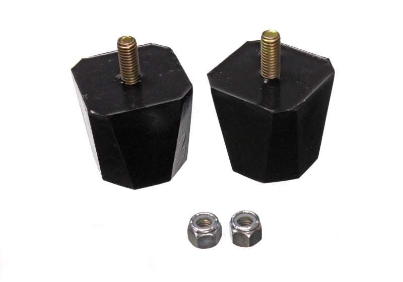 ES Bump Stops - Black - Energy Suspension Bump Stop 2in Tall 2in Square - Black