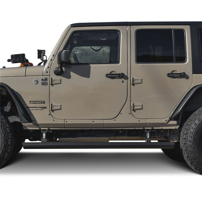 WES Running Boards - Pro-e - Westin 07-18 Jeep Wrangler JK Unlimited Pro-e Electric Running Boards - Textured Black