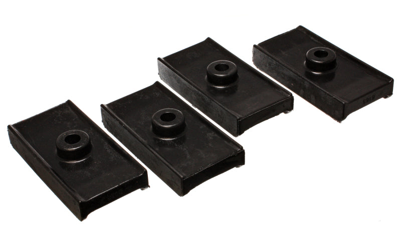 ES Spring Isolators - Black - Energy Suspension Chrysler Leaf Spring Iso. Set - Black