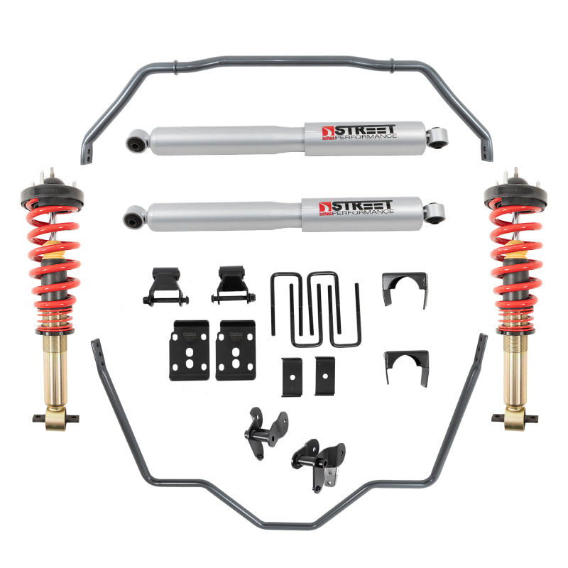 BT Perf Handling Kit - Belltech 2021+ Ford F-150 2WD 0-3in Front 5.5in Rear Complete Lower Kit with SP Shocks