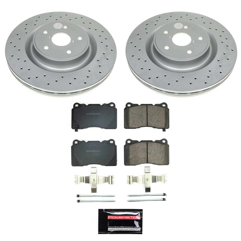 PSB Z17 Evolution Coated Kit - Power Stop 2021 Subaru WRX Front Z17 Coated Brake Kit