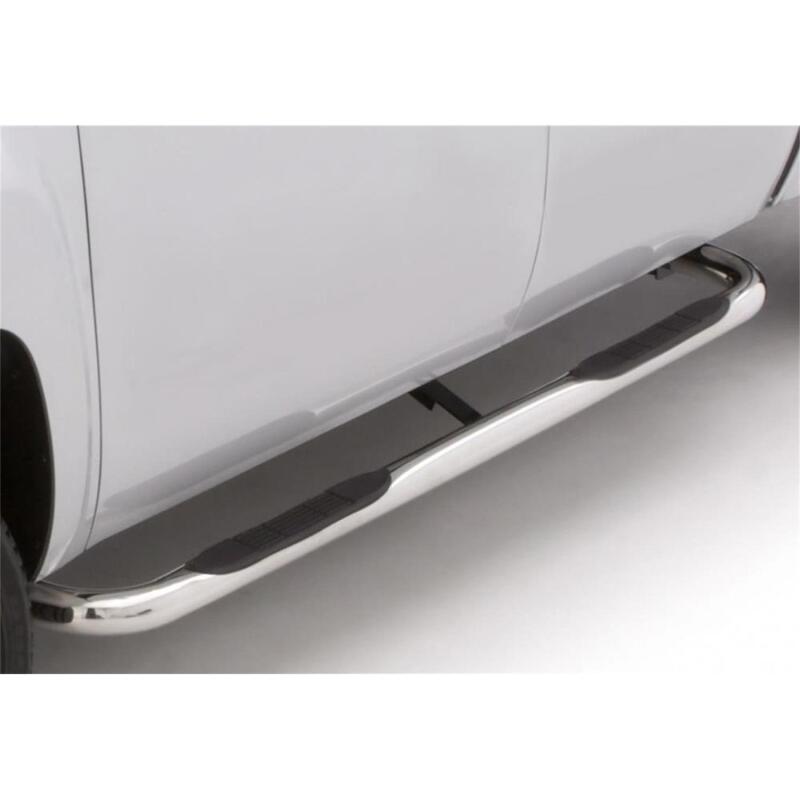 LND Nerf Bars - Polished - Lund 97-98 Ford F-150 SuperCab (3Dr) 4in. Oval Curved SS Nerf Bars - Polished