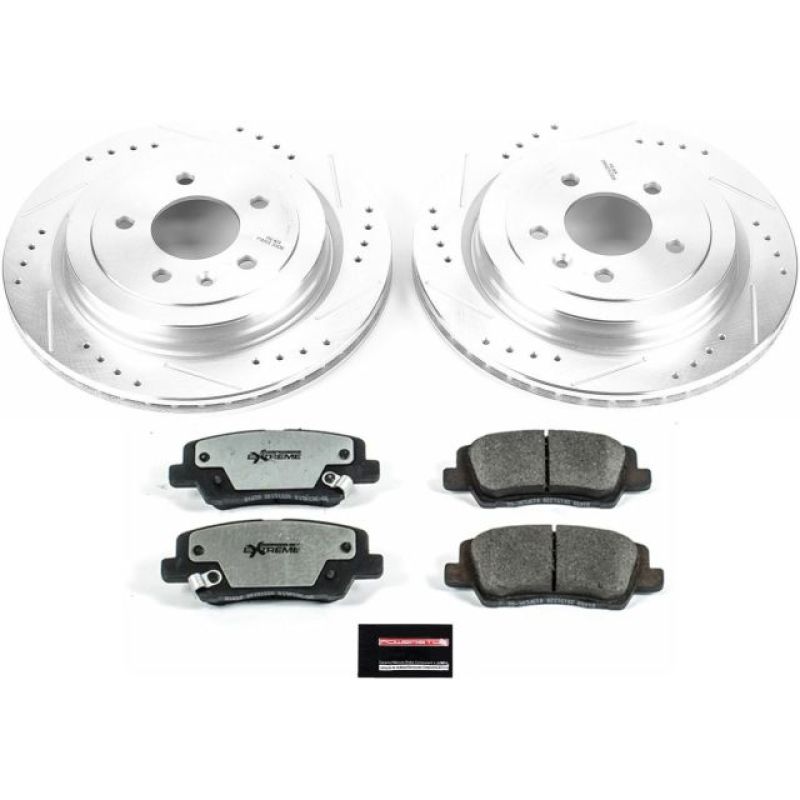 PSB Z26 Street Warrior Kit - Power Stop 13-15 Cadillac ATS Rear Z26 Street Warrior Brake Kit
