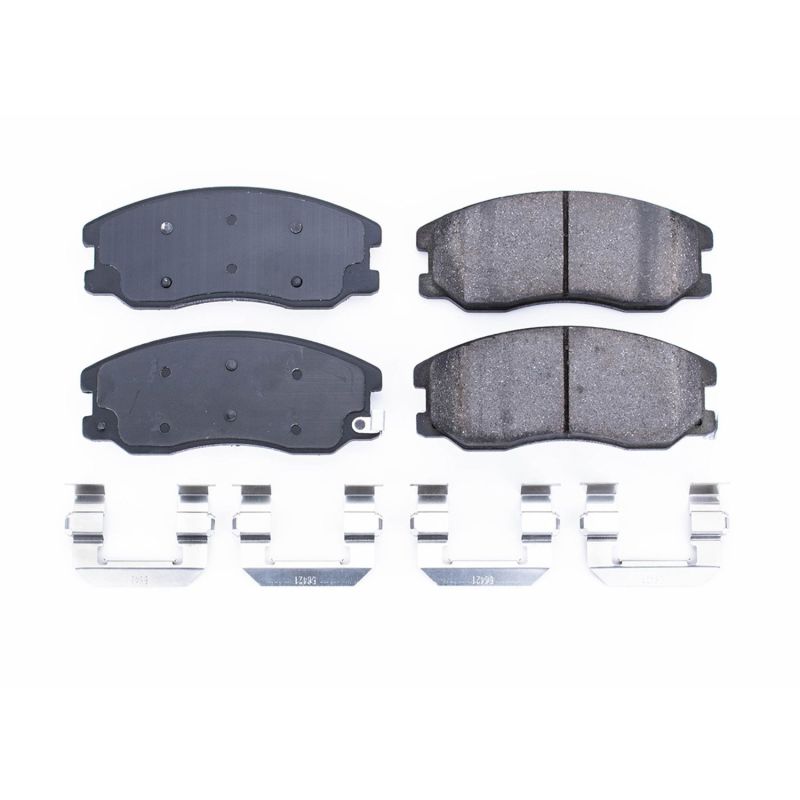 PSB Z17 Evolution Brake Pads - Power Stop 12-15 Chevrolet Captiva Sport Front Z17 Evolution Ceramic Brake Pads w/Hardware