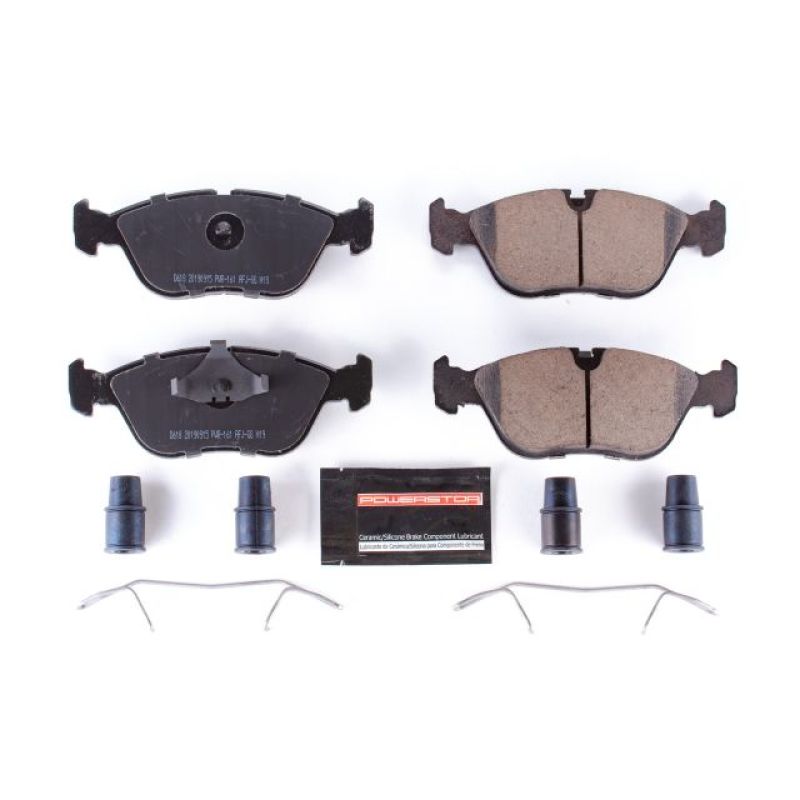 PSB Z23 Evolution Brake Pads - Power Stop 93-97 Volvo 850 Front Z23 Evolution Sport Brake Pads w/Hardware