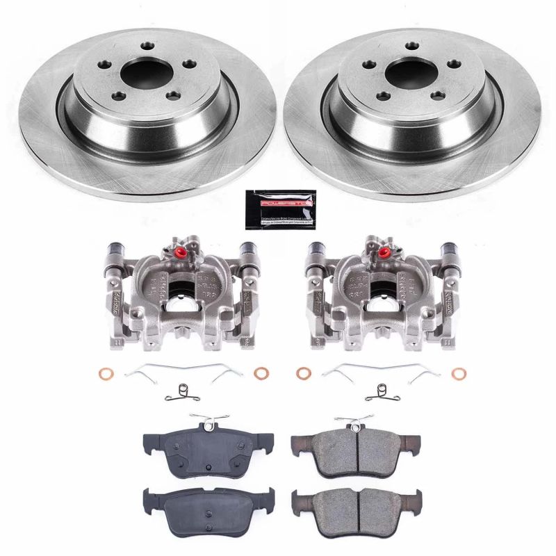 PSB Autospecialty Kit w/Cals - Power Stop 15-19 Ford Edge Rear Autospecialty Brake Kit w/Calipers