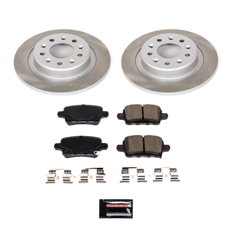 PSB Semi-Coated Rotor Kits - Power Stop 2021 GMC Terrain Rear Semi-Coated Rotor Kit
