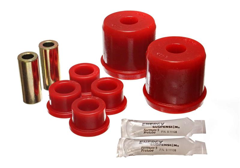 ES Cntrl Arm Bushings - Red - Energy Suspension 00-1/01 Mitsubishi Eclipse FWD Red Front Control Arm Bushing Set