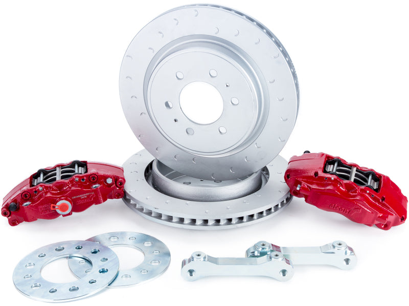 ALC Rear Brake Kits - Alcon 10-14/17-18 Raptor/09-17 F150 360x32 Rotors 4-Piston Rear Brake Kit w/o Elect Park Brake - Red
