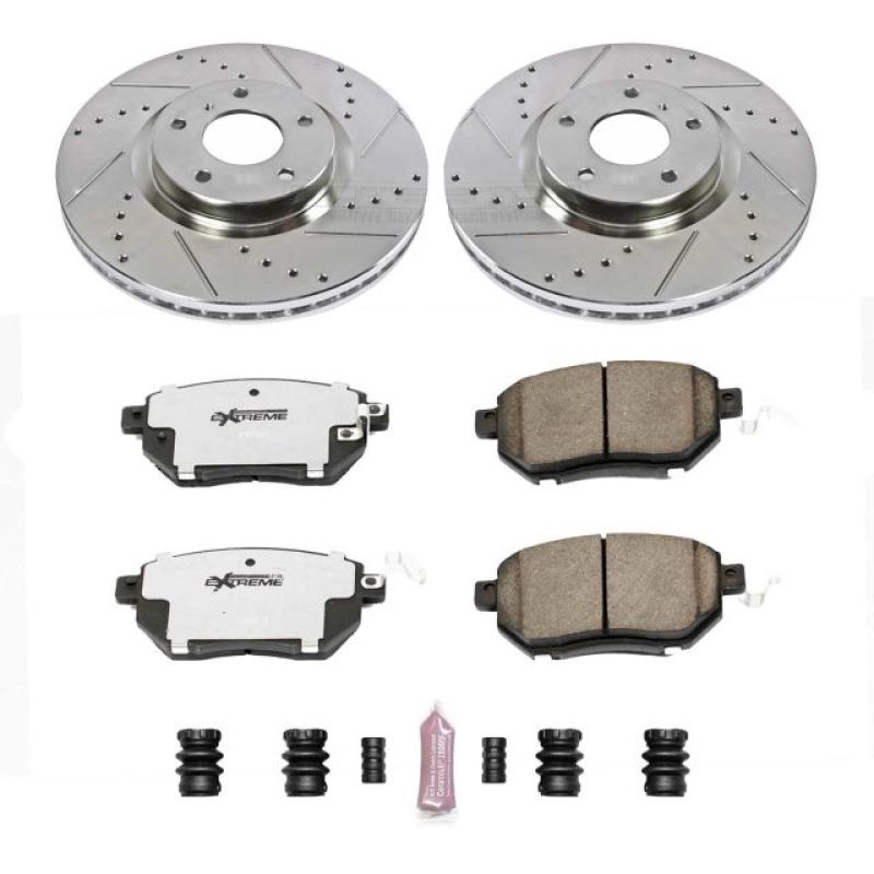 PSB Z26 Street Warrior Kit - Power Stop 07-08 Nissan Maxima Front Z26 Street Warrior Brake Kit