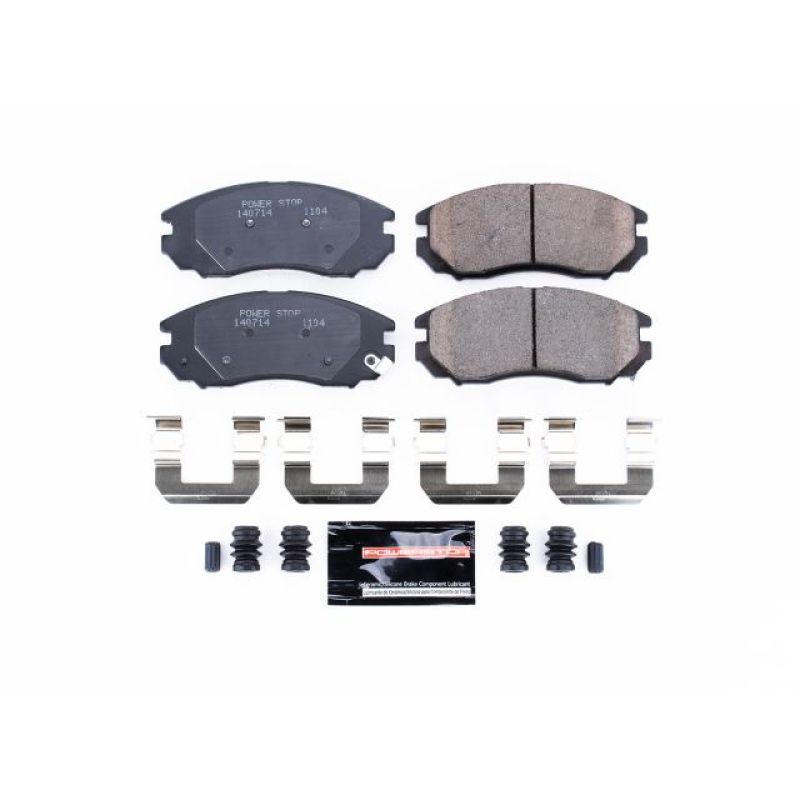 PSB Z23 Evolution Brake Pads - Power Stop 04-08 Hyundai Tiburon Front Z23 Evolution Sport Brake Pads w/Hardware