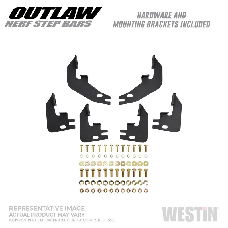 WES Nerf Bars - Outlaw - Westin 2019 Dodge Ram Crew Cab ( Excludes 1500 Classic) Outlaw Nerf Step Bars