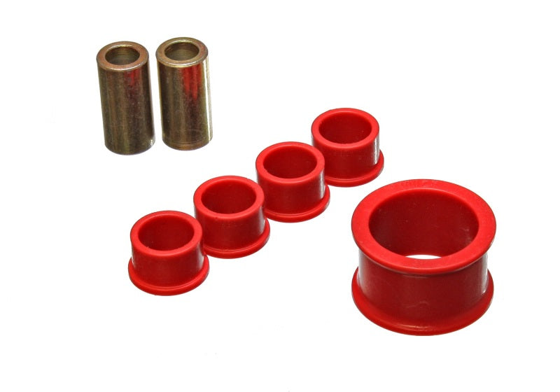 ES Steering Rack Bush - Red - Energy Suspension 02-09 Nissan 350Z / 03-07 Infiniti G35 Coupe Red Rack and Pinion Bushing Set