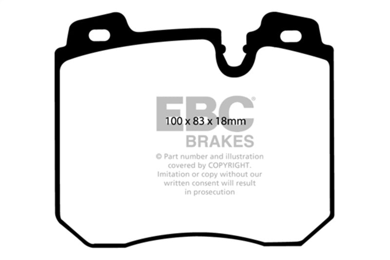 EBC Redstuff Brake Pad Sets - EBC 90-95 BMW 750iL 5.0 (E32) Redstuff Front Brake Pads