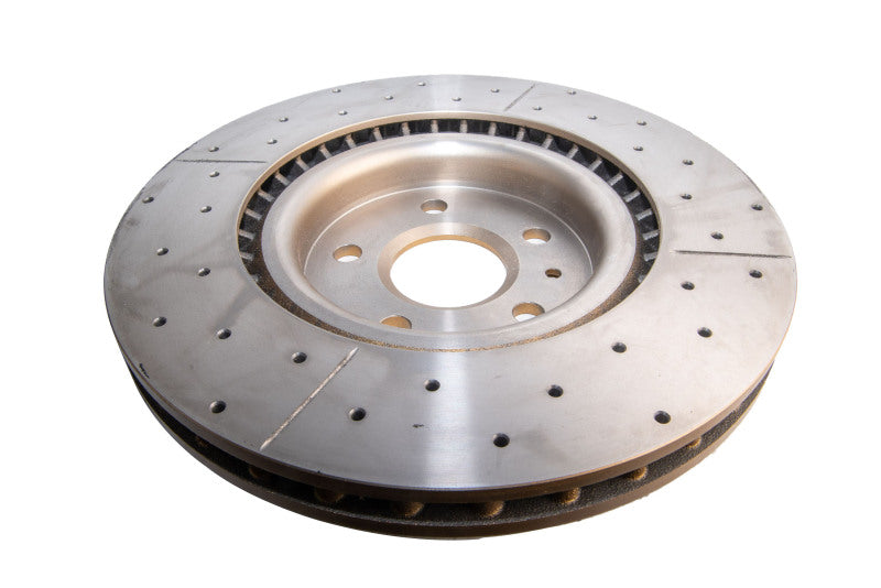 DBA Street Slot&Drill Rotors - DBA 10-15 Chevrolet Camaro SS V8 Front Street Series Drilled & Slotted Rotor