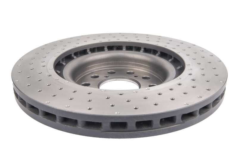 DBA 4000 Series Drilled Rotors - DBA 17-20 Honda Civic Type R Hatch Front 4000 Series Cross Drilled Rotor