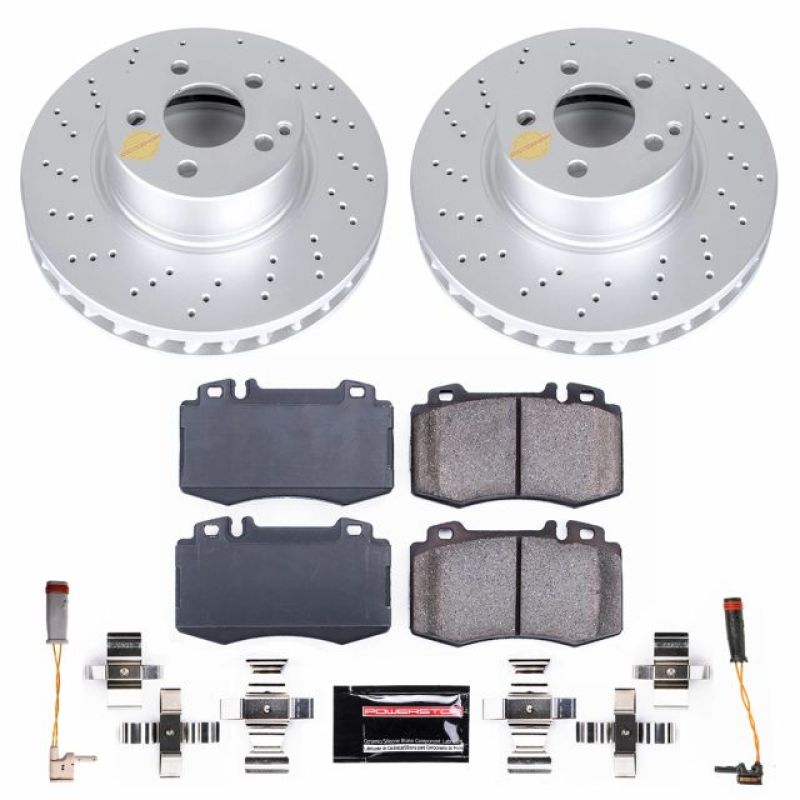 PSB Z23 Evolution Coated Kit - Power Stop 04-06 Mercedes-Benz E500 Front Z23 Evolution Sport Coated Brake Kit