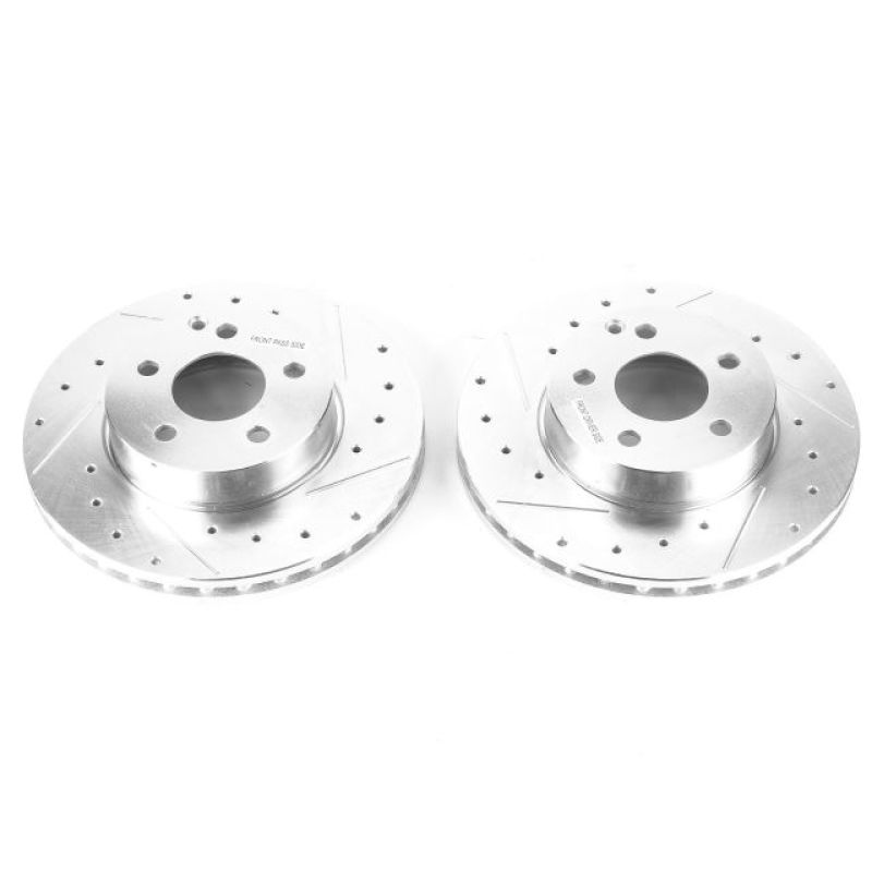 PSB Evolution Drill/Slot Rotor - Power Stop 15-16 Mercedes-Benz C250 Front Evolution Drilled & Slotted Rotors - Pair