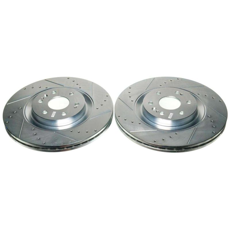 PSB Evolution Drill/Slot Rotor - Power Stop 21-22 Chevrolet Tahoe Front Drilled & Slotted Rotor (Pair)