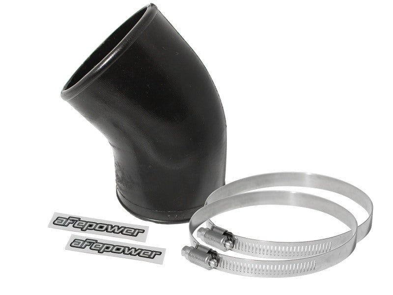 AFE Elbow Reducing Couplers - aFe Magnum FORCE Silicone Replacement Coupling Kit 3in ID to 2.75in ID x 45 Deg. Elbow - Black