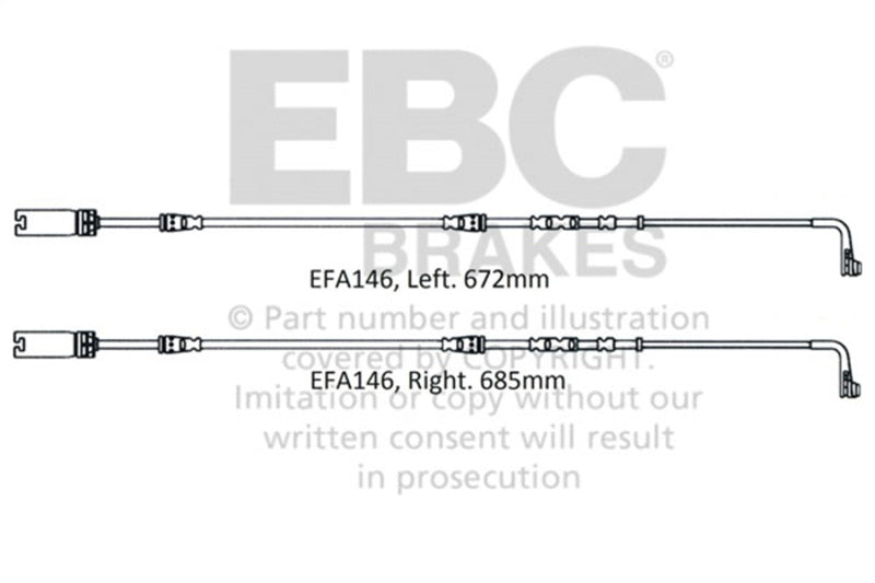 EBC Wear Leads - EBC 2008-2010 BMW M3 4.0L (E90) Front Wear Leads