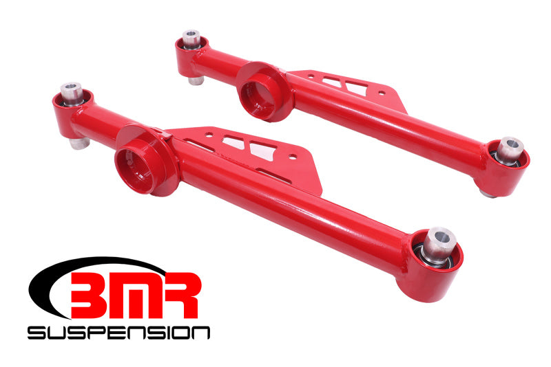 BMR Control Arms - BMR 79-98 Fox Mustang Non-Adj. Lower Control Arms w/ Spherical Bearings - Red