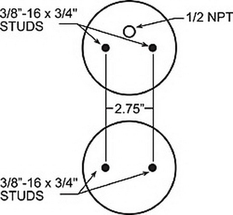 FIR Replacement Air Springs - Firestone Ride-Rite Replacement Air Helper Spring Rear 267C 1.5 (W217607671)