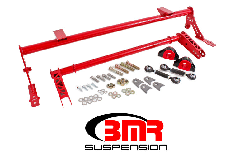BMR Sway Bar Kits - BMR 05-14 S197 Mustang Rear Bolt-On Hollow 35mm Xtreme Anti-Roll Bar Kit (Polyurethane) - Red