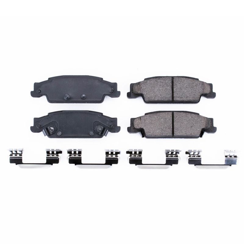 PSB Z17 Evolution Brake Pads - Power Stop 03-07 Cadillac CTS Rear Z17 Evolution Ceramic Brake Pads w/Hardware
