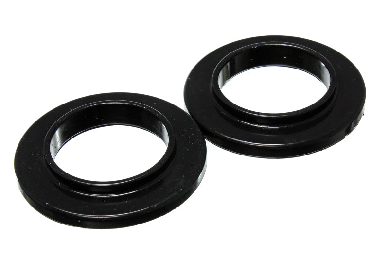 ES Spring Isolators - Black - Energy Suspension Universal 2 3/4in ID 4 9/16in OD 3/4in H Black Coil Spring Isolators (2 per set)