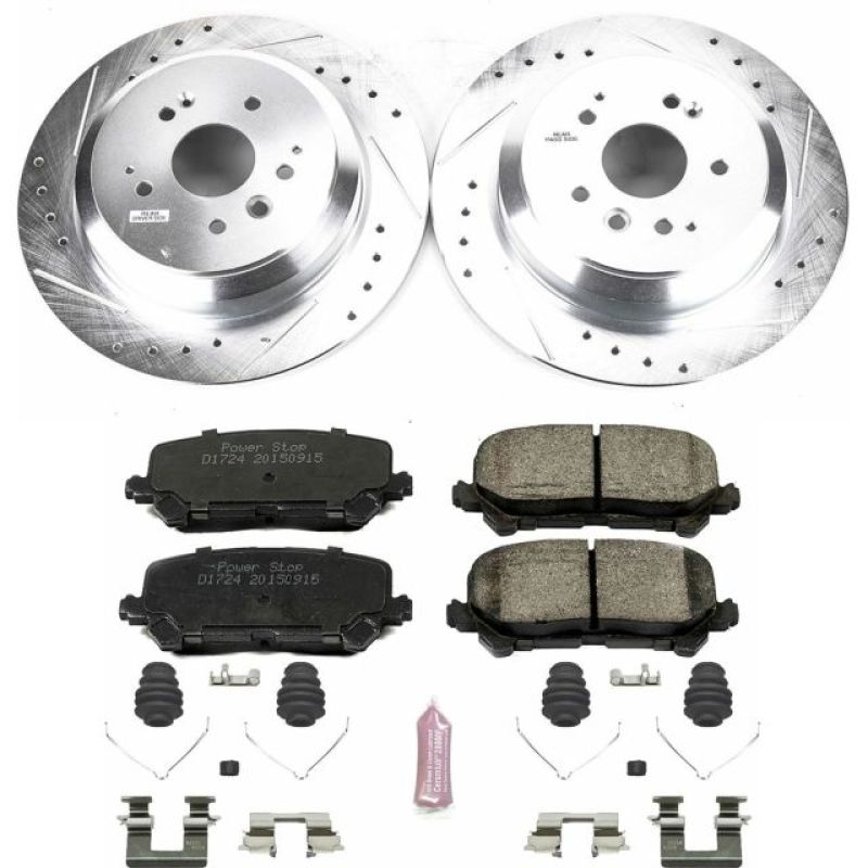 PSB Z23 Evolution Kit - Power Stop 14-16 Acura MDX Rear Z23 Evolution Sport Brake Kit