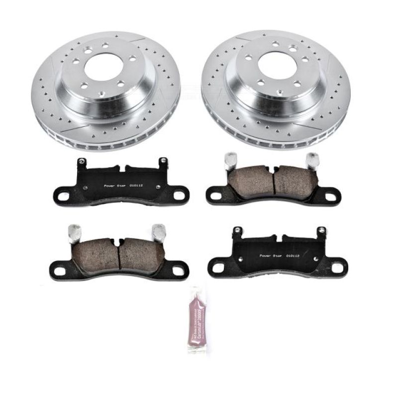 PSB Z23 Evolution Kit - Power Stop 11-18 Porsche Cayenne Rear Z23 Evolution Sport Brake Kit
