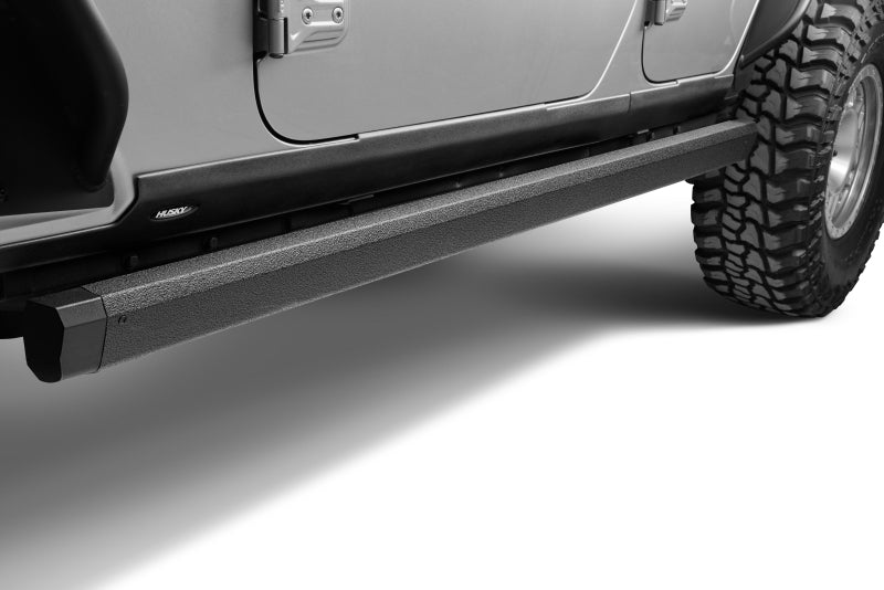 GOR RealTruck VoltStep Running Boards - RealTruck 18-24 Jeep Wrangler 4dr VoltStep Electric Running Board Kit - Bedliner Coating