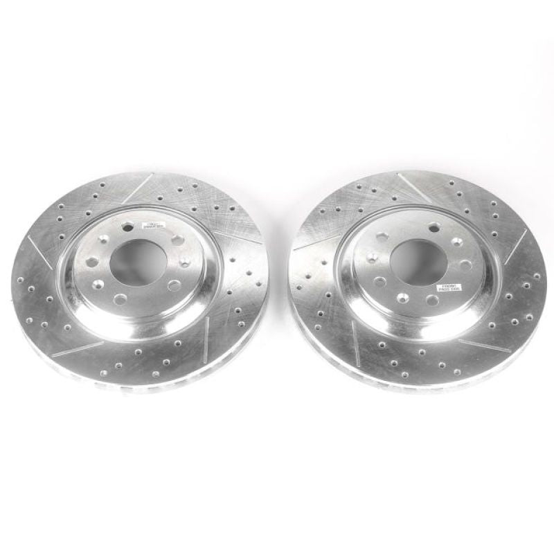 PSB Evolution Drill/Slot Rotor - Power Stop 06-07 Cadillac CTS Front Evolution Drilled & Slotted Rotors - Pair