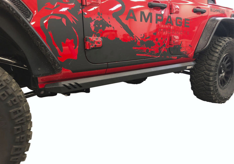 RAM Rock Rails - Rampage 2018-2019 Jeep Wrangler(JL) Unlimited Sport 4-Door Rock Rail - Black