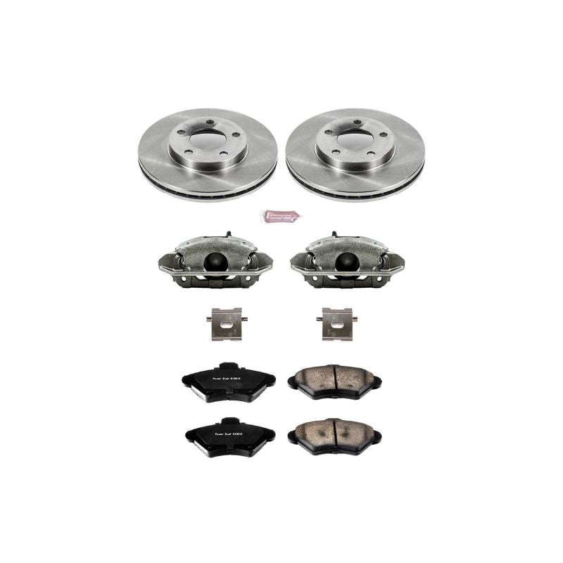 PSB Autospecialty Kit w/Cals - Power Stop 94-98 Ford Mustang Front Autospecialty Brake Kit w/Calipers
