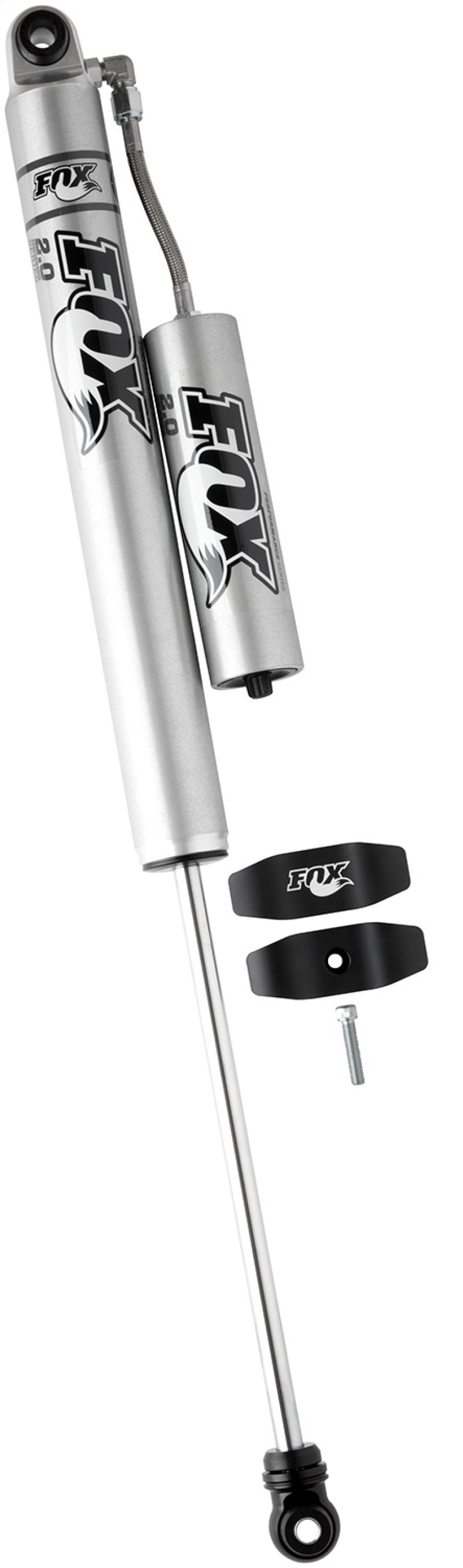 FOX 2.0 Perf Shock - Fox 05+ Ford SD 2.0 Performance Series 13.6in. Smooth Body Remote Res. Rear Shock / 1.5-3.5in. Lift