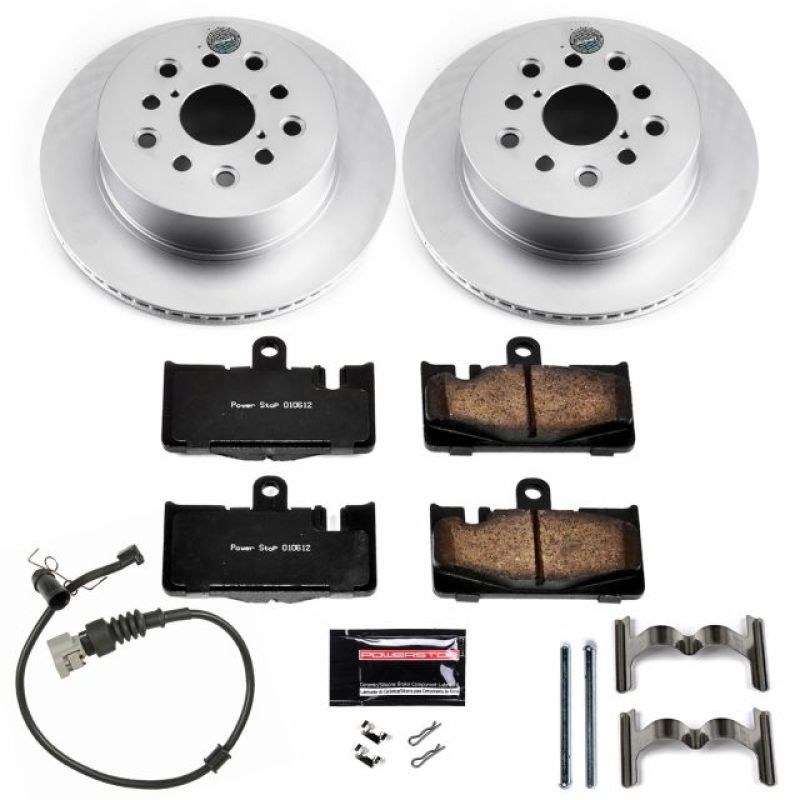 PSB Z17 Evolution Coated Kit - Power Stop 01-06 Lexus LS430 Rear Z17 Evolution Geomet Coated Brake Kit