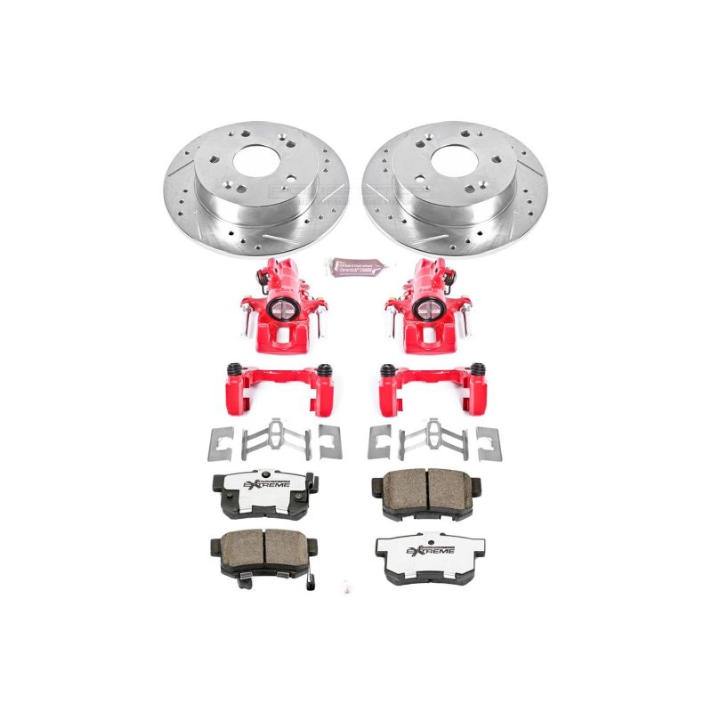 PSB Z26 Street Kit w/Cals - Power Stop 02-06 Acura RSX Rear Z26 Street Warrior Brake Kit w/Calipers