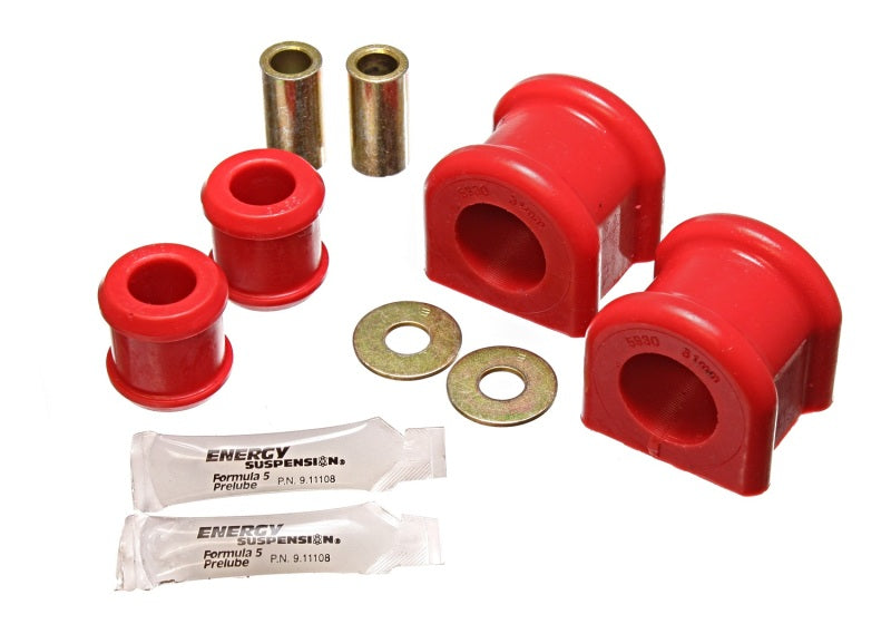 ES Sway Bar Bushings - Red - Energy Suspension 07-11 Jeep Wrangler JK Red Front 31mm Sway Bar and End Link Bushing Set
