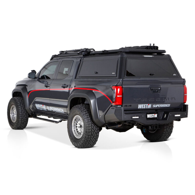 WES Running Boards - Outlaw - Westin 24-26 Toyota Tacoma DC Outlaw Drop Running Boards - Tex. Blk
