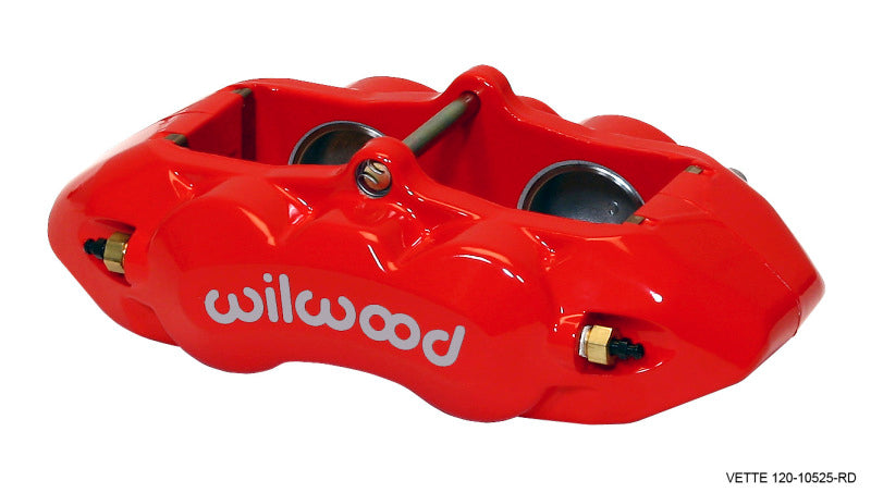 WIL D8 Caliper - Wilwood Caliper-D8-4 Front Red 1.88in Pistons 1.25 Disc