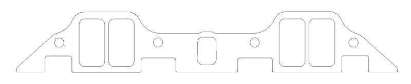 CG Intake Gaskets - Cometic Chrysler B/RB .125in Fiber Intake Mani Gasket Set-1.229in x 2.310in Rectangle Port