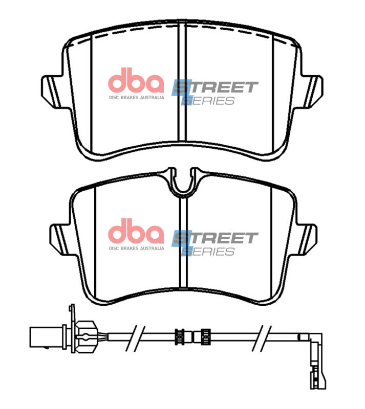 DBA Street Series Brake Pads - DBA 10-17 Audi A8 Street Series Rear Brake Pads