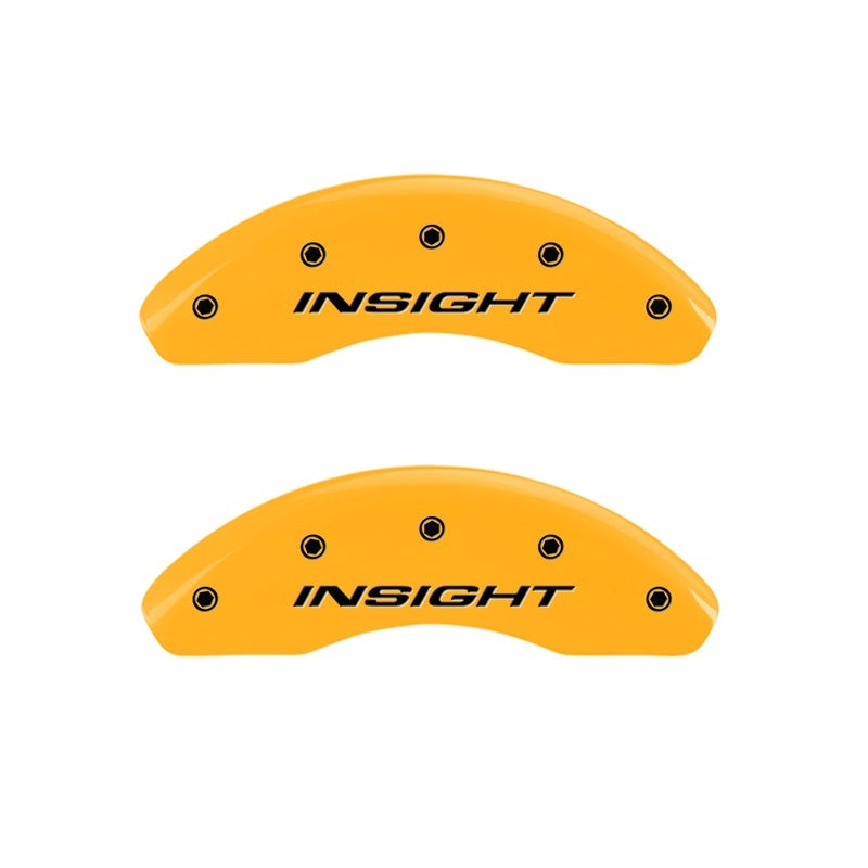 MGP Caliper Covers 2 Logo - MGP Front set 2 Caliper Covers Engraved Front Insight Yellow finish black ch