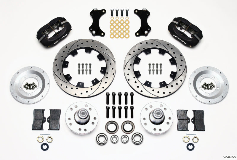 WIL Dynalite Brake Kit - Wilwood Forged Dynalite Front Kit 12.19in Drilled WWE ProSpindle