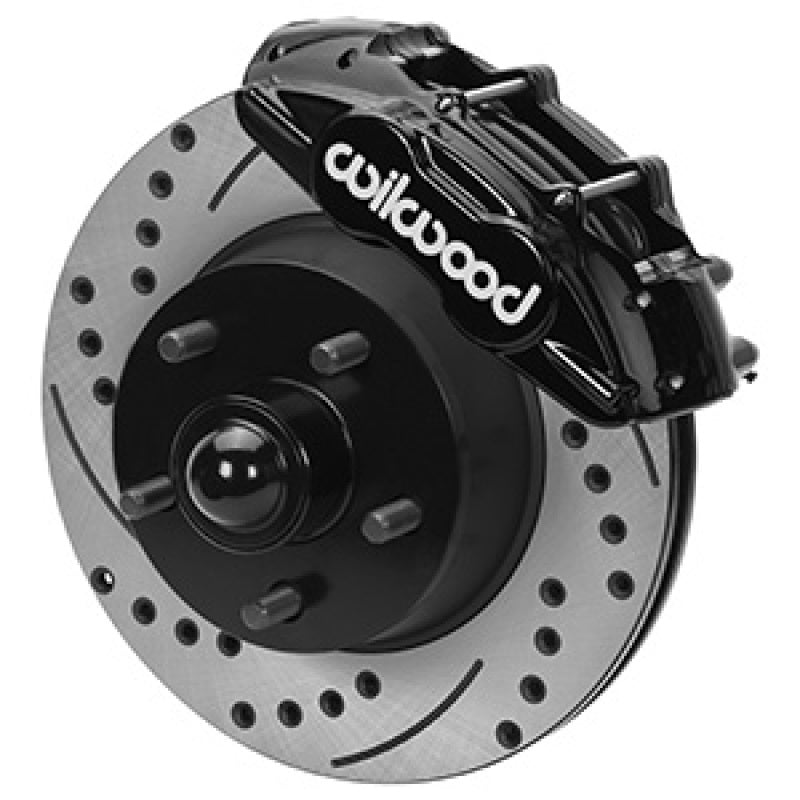 WIL D11 Brake Kits - Wilwood 65-67 Ford Mustang D11 11.29 in. Brake Kit w/ Flex Lines - Drilled Rotors